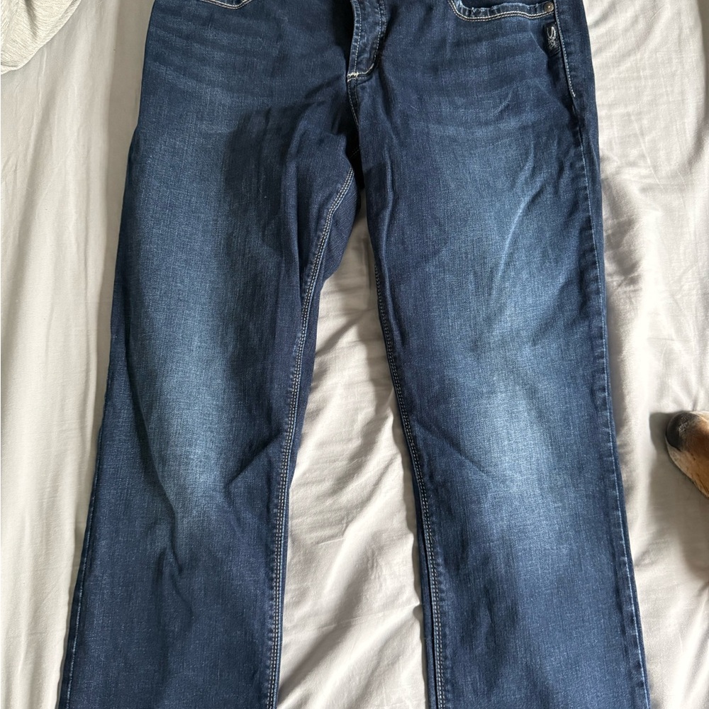 Silver Jeans Dark Blue Straight Leg Denim